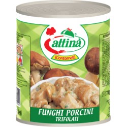 Attina' funghi coltivati tagliati gr 850 latta