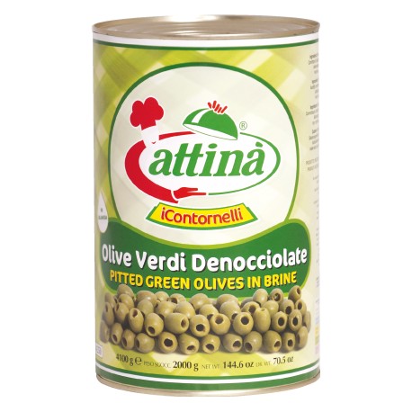 Attina' olive verdi latta denocciolate gr 4250