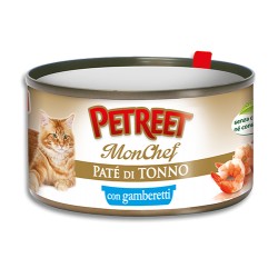 Petreet bocconi gatto tonno gamberi gr 80 x 3