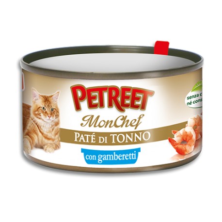 Petreet bocconi gatto tonno gamberi gr 80 x 3