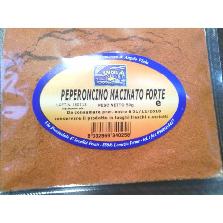 Peperoncino macinato fino piccante gr 100 