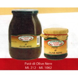 Patè di olive nere vasetto vetro ml. 212