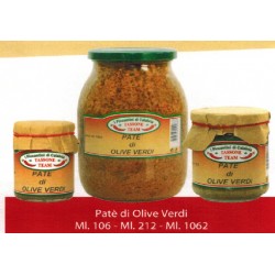 Patè di olive verdi vasetto vetro ml. 212