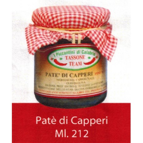 PATE' DI CAPPERI Vasetto ml.212