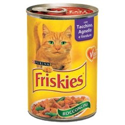 Friskies bocconi gatto tacchino agnello verdure gr 400